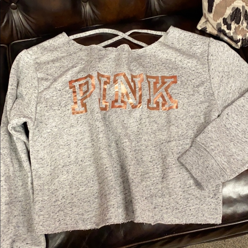 Brand new “Pink” Sweatshirt with rose gold